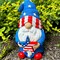 Garden Gnome - USA Patriotic Gnome Figurine - 9 Inch Tall Lawn Statue - for Outdoor or House Decor